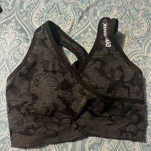 Black Camo Gymshark bra size small